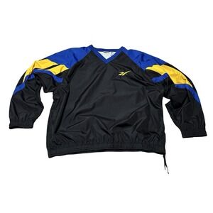 Vintage Reebok Men's V Neck Windbreaker Pullover Size 2XL 29 x 29